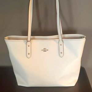 White COACH purse